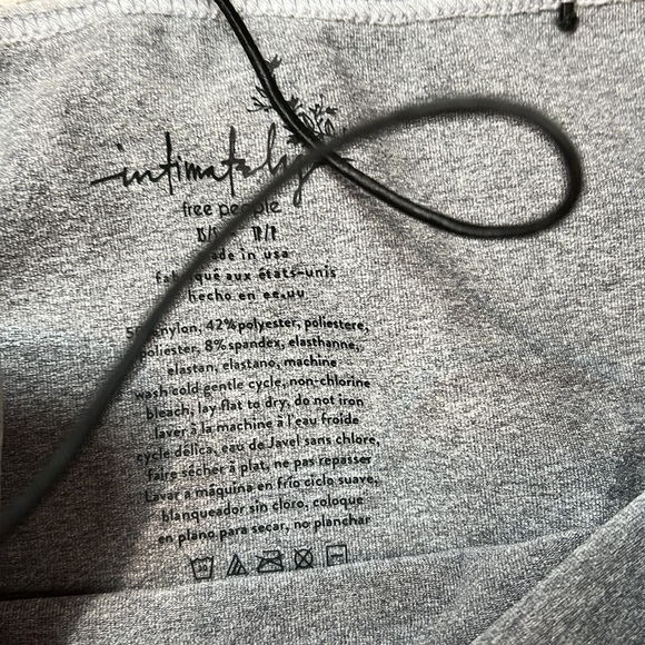 Free Shipping!!! Skinny Strap Seamless Brami in Heather Grey - Picture 7 of 10